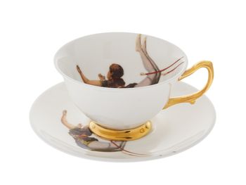 Trapeze Girl Teacup And Saucer, 3 of 4