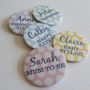Baby Shower Spotty Personalised Badge, thumbnail 5 of 5