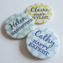 Baby Shower Spotty Personalised Badge, thumbnail 3 of 5