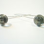 Drop Earrings With Solid Silver Wire, thumbnail 2 of 3