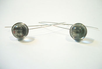 Drop Earrings With Solid Silver Wire, 2 of 3
