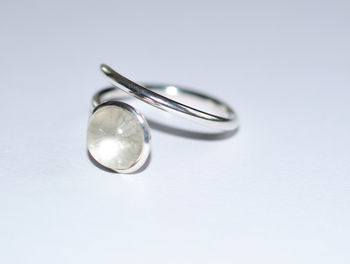 Silver Domed Ring With Glass Centre, 3 of 4