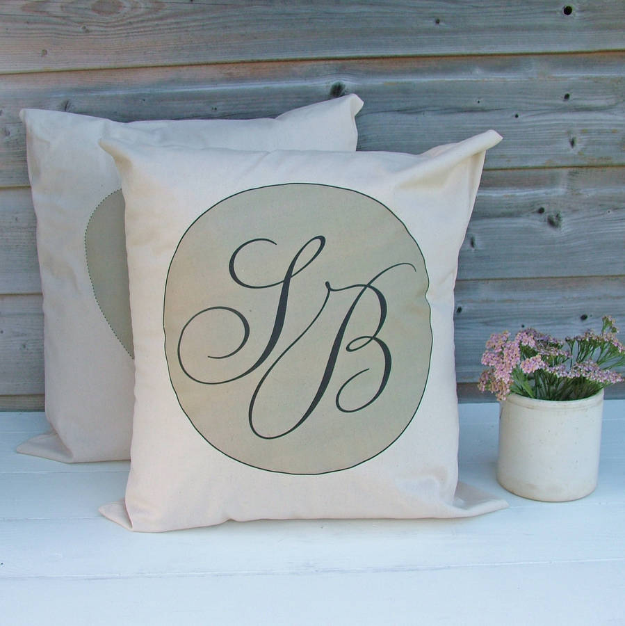 Personalised Monogram Cushions By Seahorse