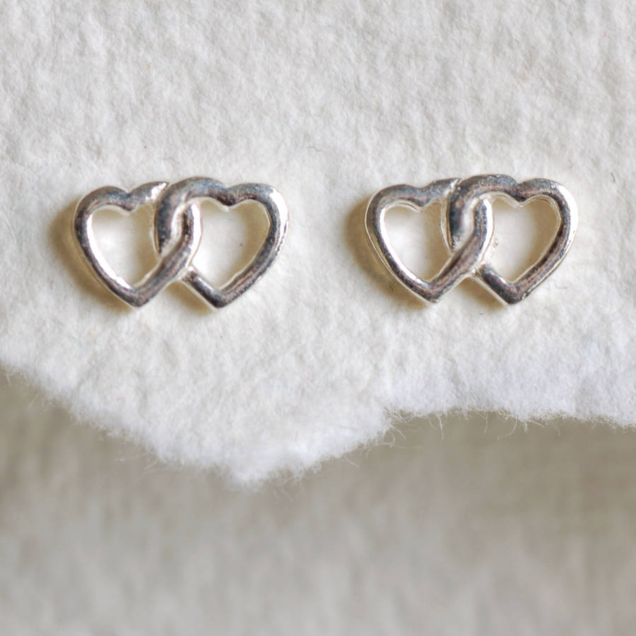 Download Sterling Silver Twin Heart Earrings By Highland Angel ...