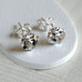 Sterling Silver Diamante Stud Earrings, thumbnail 1 of 5