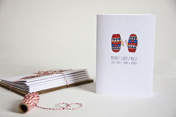 A Pack Of Personalised Christmas Cards, 2 of 5