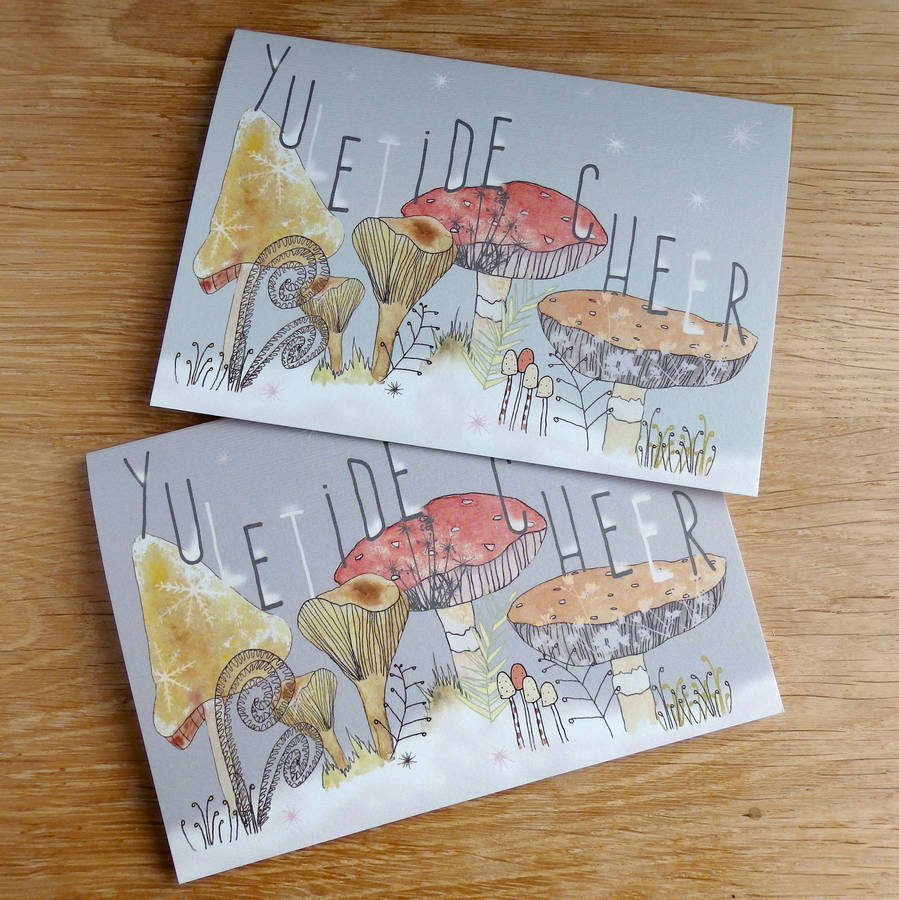 'Yuletide Cheer' Christmas Card By littlebirdydesigns 