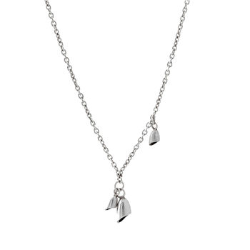 Sterling Silver Three Pod Necklace, 5 of 6