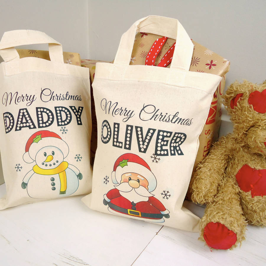 personalised christmas tote bag by tailored chocolates and gifts ...