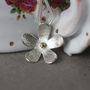 Handmade Silver And 18ct Yellow Gold Daisy Pendant, thumbnail 3 of 3