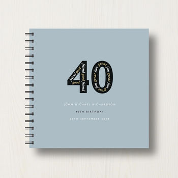 Personalised 40th Birthday Memories Album, 9 of 12