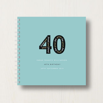 Personalised 40th Birthday Memories Album, 10 of 12