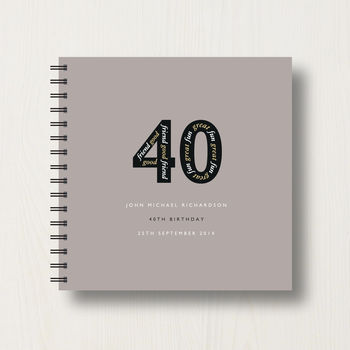 Personalised 40th Birthday Memories Album, 11 of 12