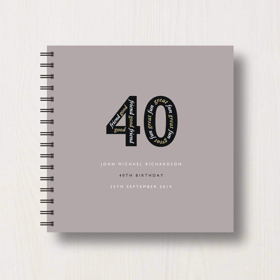 6x4 x 36 photos personalised photo album 40 years memory book birthday present 