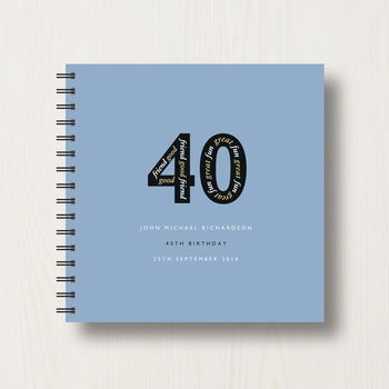 Personalised 40th Birthday Memories Album, 8 of 12