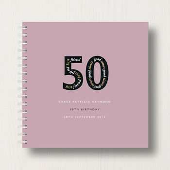 Personalised 50th Birthday Memories Album, 10 of 12