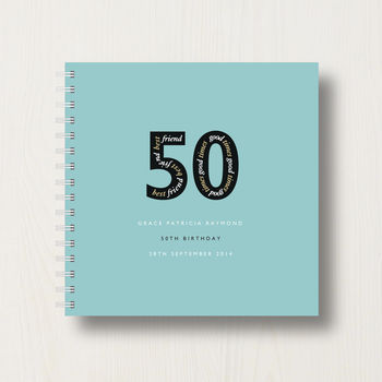 Personalised 50th Birthday Memories Album, 11 of 12