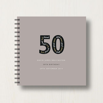 Personalised 50th Birthday Memories Album, 12 of 12