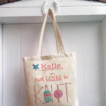 Personalised 'Knitting' Bag, 8 of 12