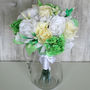 White Rose And Hydrangea Paper Bouquet, thumbnail 1 of 4