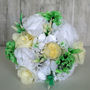 White Rose And Hydrangea Paper Bouquet, thumbnail 4 of 4