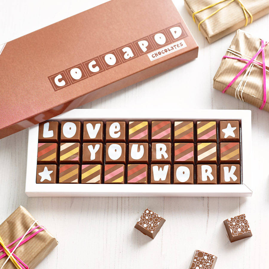 Personalised Corporate Event Box Of Chocolates By Cocoapod Chocolates