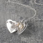 Heart Locket Sterling Silver Necklace With Pearl, thumbnail 11 of 11