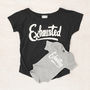 Mum And Baby 'Exhausted' And 'Exhausting' T Shirt Set, thumbnail 9 of 10