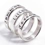 Personalised Silver Semplice Ring, thumbnail 4 of 5
