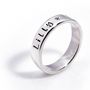 Personalised Silver Semplice Ring, thumbnail 5 of 5