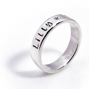 Personalised Silver Semplice Ring, 5 of 5
