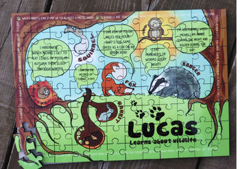 Personalised Learn About Wildlife Wooden Jigsaw Puzzle, 2 of 3