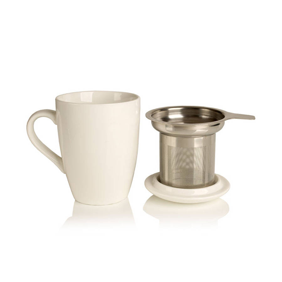 porcelain mug with tea infuser by adagio teas | notonthehighstreet.com