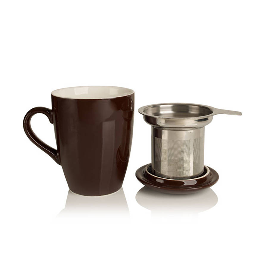 porcelain mug with tea infuser by adagio teas | notonthehighstreet.com