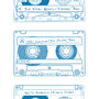Personalised 'Retro Tapes' Typographic Print, thumbnail 3 of 4