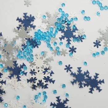 Frozen Or Copper Snowflake Christmas Table Confetti, 4 of 7