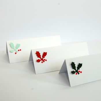 Holly Christmas Table Confetti Decoration, 3 of 4