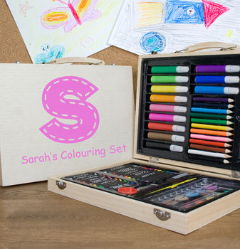 Personalised Wooden Art Box Set, 6 of 10