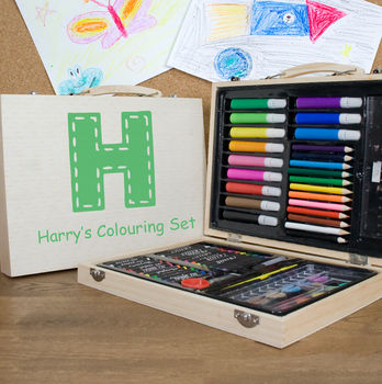 Personalised Wooden Art Box Set, 5 of 10