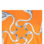 Unisex Orange Flamingo Printed T Shirt Tee, thumbnail 2 of 3