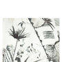 Unisex Monochrome Palm Tree Printed T Shirt Tee, thumbnail 2 of 3