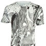 Unisex Monochrome Parrot Printed T Shirt Tee, thumbnail 1 of 2
