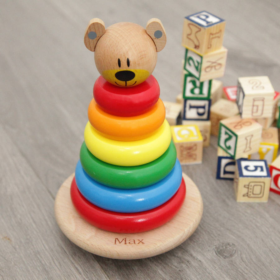 wooden animal stacker