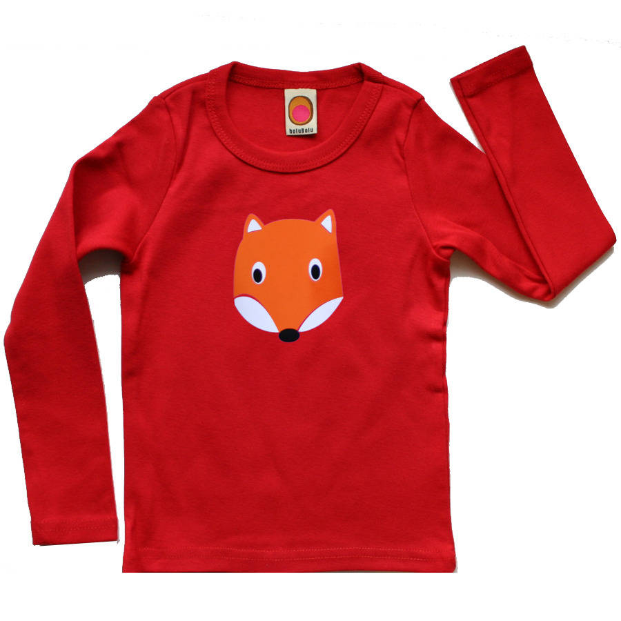 Baby And Child Fox Top Personalised By Holubolu personalised childrens ...