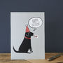 Black Labrador Birthday Card, thumbnail 2 of 2