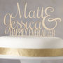 Personalised Ever After Wooden Cake Topper, thumbnail 2 of 4