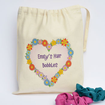 Personalised Hair Bobbles Bag, 3 of 5
