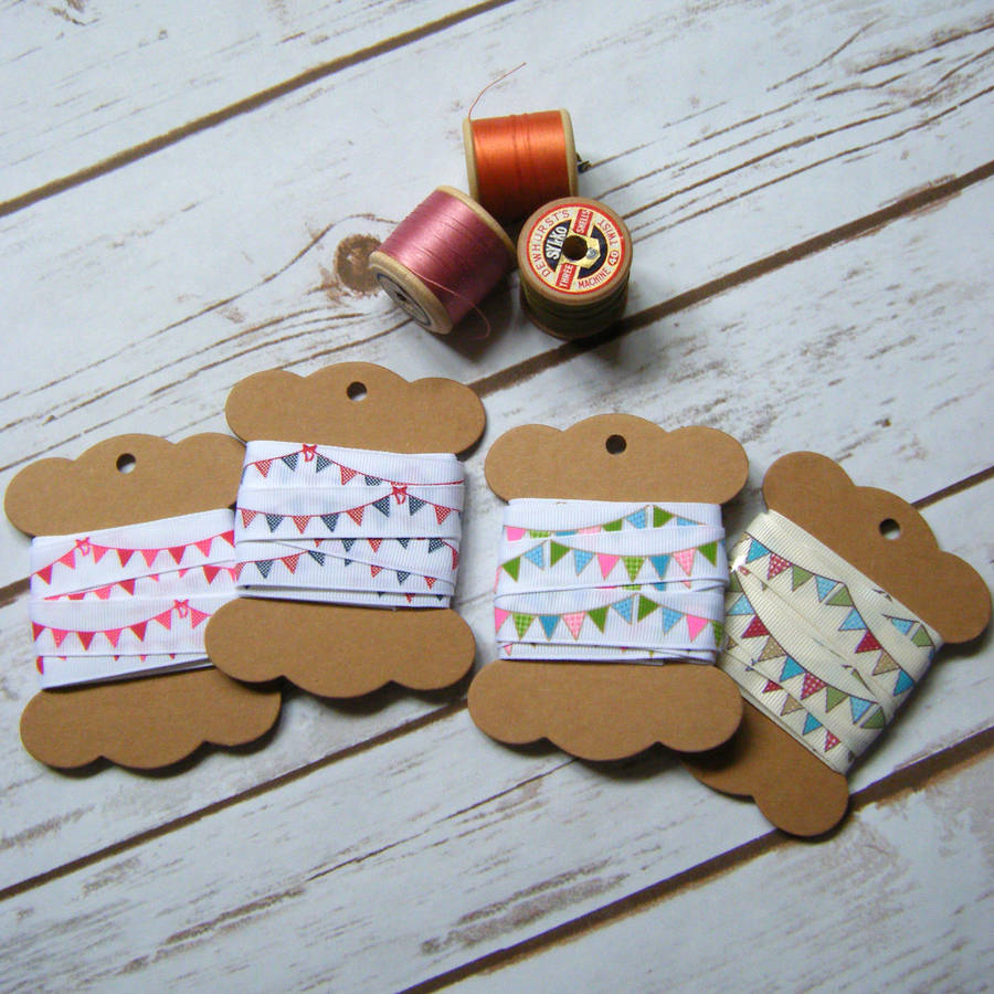 Floral Rose Bunting Ribbon Wedding Favours Gifts Craft By Lovely Jubbly