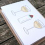 Wine, Bottle And Wine New Baby Card, thumbnail 6 of 7