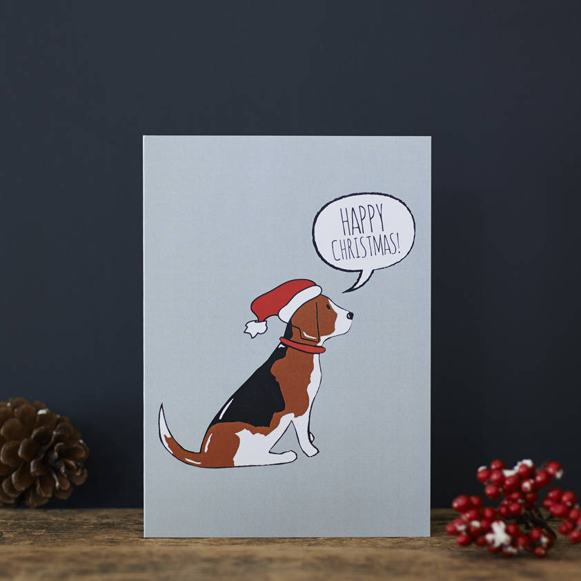 beagle christmas card by sweet william designs | notonthehighstreet.com